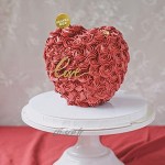 LdawyDE Goujons à Gâteau Piliers de gâteau Planches à Gâteaux Fait de matériau Acrylique Support de gâteau en Forme de Coeur réutilisable pour Faire des gâteaux en Forme de Coeur