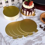 Planches à Gâteaux à La Mousse 50 Support Gateau Carton Pour Cupcakes Desserts 8,9 cm