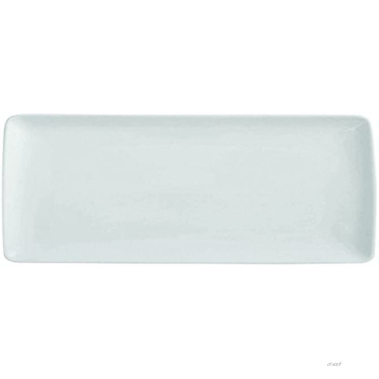 DEGRENNE Modulo Plat Rectangulaire Porcelaine Blanc
