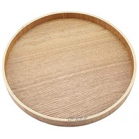 Plateau de service en bois planche à fromage ronde pour ensemble de thé24cm