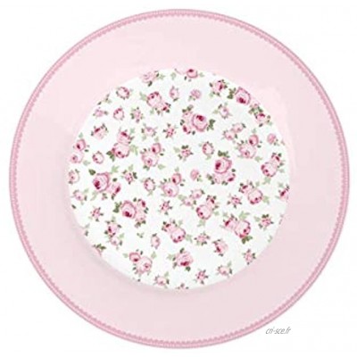 ISABELLE ROSE Assiette à dessert Tiny en porcelaine rose Ø 19 cm IRPOR095