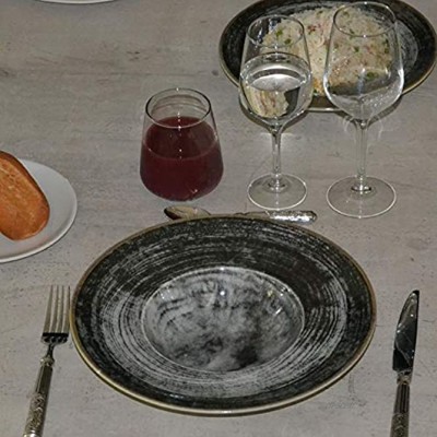 Assiette à risotto Black Round D 27,5 cm Napoli