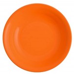 H&H Iris Set Assiettes Creuses céramique Vaisselle en Orange 6 unités