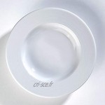 Kahla Nature Dinnerware Lot de 2 assiettes à soupe en porcelaine Blanc 22,5 cm