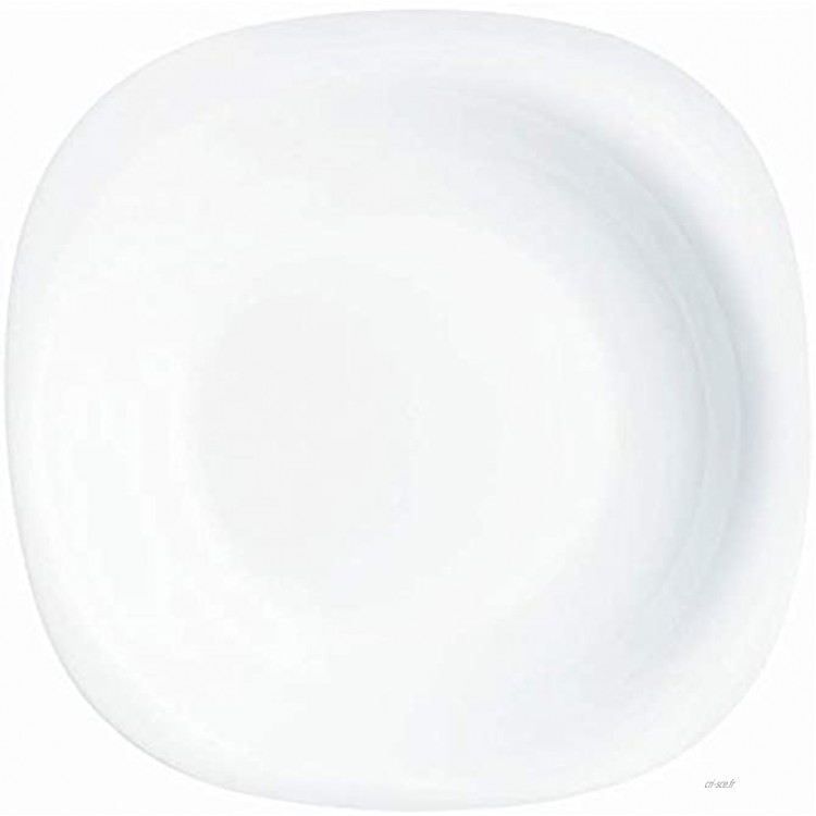 Luminarc 22,5 cm en verre Carine Assiette à Soupe Blanc