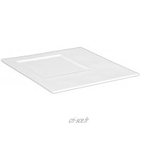 'Holst Porcelaine TR 308 Quader Plaque et Assiette de présentation Cube Blanc 30 x 30 x 1.3 cm