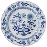 Hutschenreuther 02001-720002-10031 Assiette de Présentation 31 cm avec Aile Porcelaine Bleu 31,8 x 31 x 4,5 cm
