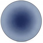 Revol 649503 EQ1031N Equinoxe Assiette de présentation en porcelaine Bleu cirrus