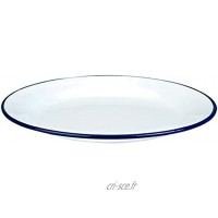 Ibili 901124 Assiette Plate Acier Blanc 24 cm