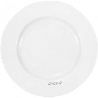 Lot de 12 assiettes plates en porcelaine véritable Ø 240 mm Blanc Idéal pour peindre vaisselle pour la restauration et la maison.