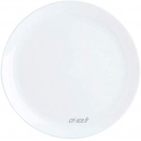 Luminarc Diwali Lot de 6 assiettes plates en verre opale extra résistant 27 cm blanc