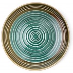 THE CHEF COLLECTION SET de 4 unités. Assiette Llano Art 26 collection Art assiette plate porcelaine colorée 26,5 x 26,5 x 2,6 cm