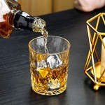 Amisglass Verres à Whisky en Cristal Set de 4 Mugs de 300ml Gobelets Transparents Verres à Boire sans Plomb Accessoires de Vin pour Verres à Spiritueux Idéal comme Cadeau 300 ML