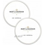 Moët & Chandon Glas Ice Imperial Flûtes à champagne en acrylique 450 ml avec soucoupe Moët