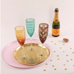 Pols Potten ensemble de 6 verres à champagne avec coupe Mulitcolor
