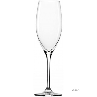 STÖLZLE LAUSITZ Coupes à Champagne Classic 240ml I Lot de 6 verres I Verres à vin pétillant résistants au lave-vaisselle et incassables I en cristal I qualité supérieure