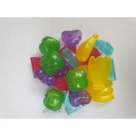 eMKay® Lot de 20 glaçons en plastique réutilisables et lavables en forme de fruits