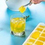 iNeego 4 Paquets Bac à Glaçons Réfrigérateur Glaçons Moule à Glaçons avec Boîte de Rangement Couvercle Hermétique Glaçons pour Whisky Cocktails Boissons sans BPA
