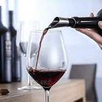 8 Bouchons de Vin en Silicone Bouchon de Bouteille en Silicone pour Garder Le Vin Frais 2 Verseur à Vin en Acier Inoxydable Bec Verseur de Vin Décanteur Accessoires Durable et Pratique