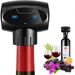 nincyee Bouchons de vin bouteille de vin sous vide électrique automatique réutilisable en liège pompe à vide économiseur de vin pour garder le vin frais