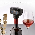 01 Bouchon de vin électrique Pompe électrique 3W ABS Noir pour Bouteille de vin avec diamètre intérieur de 17,5 à 19,5 mm pour Les Amateurs de vin Rouge
