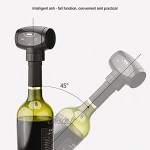 01 Bouchon de vin électrique Pompe électrique 3W ABS Noir pour Bouteille de vin avec diamètre intérieur de 17,5 à 19,5 mm pour Les Amateurs de vin Rouge