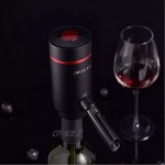 QAWSED Pompe à vin automatique aérateur de vin avec bec verseur bouton de décanteur de vin électrique et distributeur de vin couleur : noir taille : unique