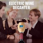 QAWSED Pompe à vin automatique distributeur de vin aérateur de vin intelligent bec verseur machine portable et automatique pour mariage anniversaire fête Noël