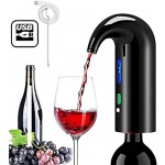 QAWSED Pompe à vin automatique distributeur de vin aérateur de vin intelligent bec verseur machine portable et automatique pour bouteille de vin convient à la plupart des bouches de bouteilles