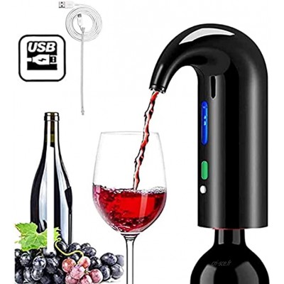 QAWSED Pompe à vin automatique distributeur de vin aérateur de vin intelligent bec verseur machine portable et automatique pour bouteille de vin convient à la plupart des bouches de bouteilles