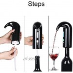 QAWSED Pompe à vin électrique aérateur de vin électrique décanteur électronique intelligent pour vin rouge bec verseur de vin de luxe portable et automatique