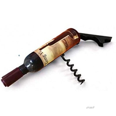 Ducomi Sommelier Tire-bouchon pour vin en métal en forme de bouteille Tire-bouchon de Sommelier Design professionnel facile à utiliser pour les vins Cadeau original pour homme