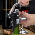 Tire-bouchon en alliage de zinc ouvreur de vin en style lapin pour amateur de vin et club de vin