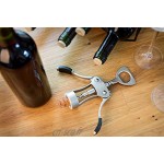 Tire-bouchon multifonctionnel KADAX décapsuleur ailé pour bouteilles de vin avec poignée en plastique décapsuleur spirale spéciale pour un effort minimal
