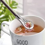 Yerba Mate Bombilla Pailles en acier inoxydable avec cuillère filtrante pailles à thé détachables réutilisables pour thé en vrac café boissons avec 2 brosses de nettoyage 18,3 cm
