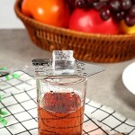 TOPINCN Cuillère à absinthe en acier inoxydable Cuillère à cocktail en verre #1