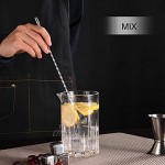 ZOZIKASER Lot de 2 cuillères à cocktail en acier inoxydable de 30,5 cm motif spirale pour créer de délicieuses boissons et autres cocktails