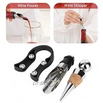 Cadeaux pour amateurs de vin bouchon d'ouvre-vin en acier inoxydable ensemble de 4 accessoires pour le vin ustensiles de cuisine