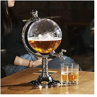 Dessin de vin Globe avec robinet carafe de bière de whisky transparent de 3.5L distributeur de vin d'alcool antique for la fête de bar alcool de bière distribution de filtres de distribution