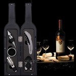 Ensemble-Cadeau d'accessoires d'ouvre-vin 5 pièces de Luxe Tire-Bouchon de Bouteille de vin Kit de Tire-Bouchon de Pendaison de crémaillère Cadeau d'anniversaire de Mariage pour Amateur de vin