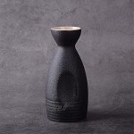 Ensemble de vin Japonais Ensemble de vin de ménage Antique Ensemble de vin Chaud en céramique de vin Jaune Ensemble de vin de poterie Noire