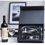 KLOZAK Tire Bouchon Ensemble Accessoires de Vin avec Aérateur de Vin Coffret Cadeau Homme Femme pour Amateur de Vin Ouvre Bouteille de vin