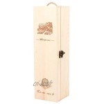Pratique Vin Boîte rouge Accessoire Voyage Vin 35x10x10cm avec Bois