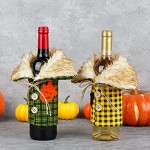 SOIMISS 4 Pièces de Vin Couvre Grille Tissu Champagne Refroidisseur Manches Halloween De Noël Vin Accessoire Ensembles
