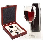 Tire-Bouchon à vin 3 en 1 Ensemble-Cadeau d'accessoires pour Le vin ouvre-Bouteille Bouchon à vin et Ensemble verseur à vin