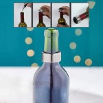 Tire-Bouchon à vin pour Serveur boîte de 4 pièces Ensemble-Cadeau d'accessoires pour Le vin ouvre-Bouteille Bouchon à vin Anneau d'égouttement et Ensemble verseur de vin