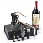 YOBANSA Ensemble d'accessoires pour le vin ensemble d'ouvre-vin tire-bouchon en lapin bouchon à vin,verseur de vin