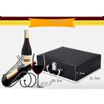 ZZWBOX Ensemble Cadeau d'accessoires pour Le vin avec Coffret en Bois Antique,kit d'ouvre-Bouteille de Lapin,Tire-Bouchon pour Le vin,Bouchon de vin,verseur pour Le vin