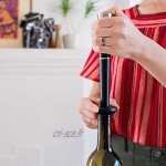 zzysh Système de préservation et Bouchon pour Le vin Gaz Argon Conservateur de vin – Le Moyen Le Plus Efficace pour Garder Le vin Frais après Son Ouverture.