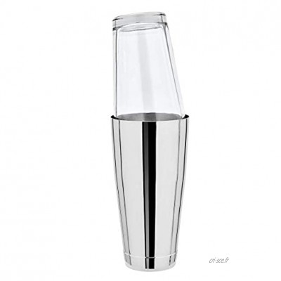 Boston Shaker complet avec verre original en acier inoxydable 828 ml.
